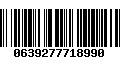Código de Barras 0639277718990