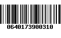 Código de Barras 0640173900310