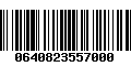 Código de Barras 0640823557000