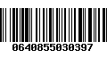 Código de Barras 0640855030397