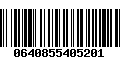 Código de Barras 0640855405201