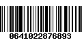 Código de Barras 0641022876893