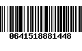 Código de Barras 0641518881448