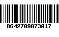 Código de Barras 0642709073017