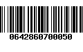 Código de Barras 0642860700050