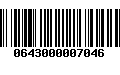 Código de Barras 0643000007046