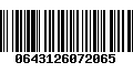 Código de Barras 0643126072065