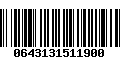 Código de Barras 0643131511900