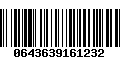 Código de Barras 0643639161232