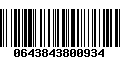 Código de Barras 0643843800934