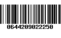 Código de Barras 0644209022250