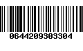 Código de Barras 0644209303304