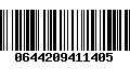 Código de Barras 0644209411405