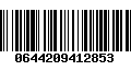 Código de Barras 0644209412853