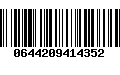 Código de Barras 0644209414352