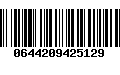 Código de Barras 0644209425129