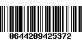 Código de Barras 0644209425372