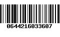 Código de Barras 0644216033607