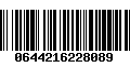 Código de Barras 0644216228089