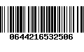 Código de Barras 0644216532506