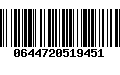 Código de Barras 0644720519451