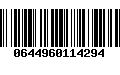 Código de Barras 0644960114294