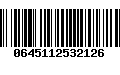 Código de Barras 0645112532126