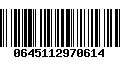 Código de Barras 0645112970614