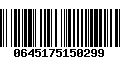 Código de Barras 0645175150299