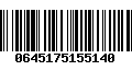 Código de Barras 0645175155140