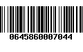 Código de Barras 0645860007044