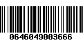 Código de Barras 0646049003666