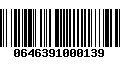 Código de Barras 0646391000139