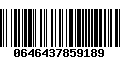 Código de Barras 0646437859189