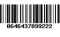 Código de Barras 0646437899222