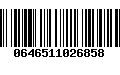 Código de Barras 0646511026858