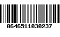Código de Barras 0646511030237
