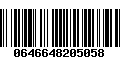 Código de Barras 0646648205058