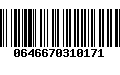 Código de Barras 0646670310171