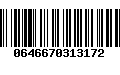Código de Barras 0646670313172