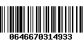 Código de Barras 0646670314933