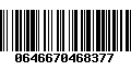 Código de Barras 0646670468377