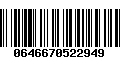 Código de Barras 0646670522949