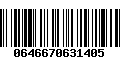 Código de Barras 0646670631405