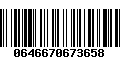 Código de Barras 0646670673658