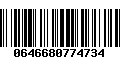 Código de Barras 0646680774734