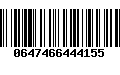 Código de Barras 0647466444155