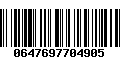 Código de Barras 0647697704905