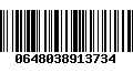 Código de Barras 0648038913734