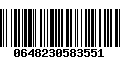 Código de Barras 0648230583551